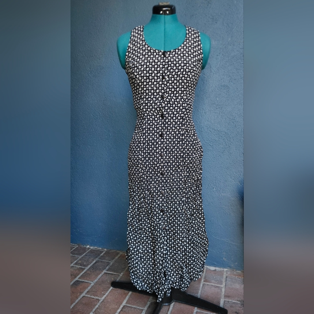 90's Vintage R-Wear "Rampage Clothing Co" Corset-Back Button-Up Dress